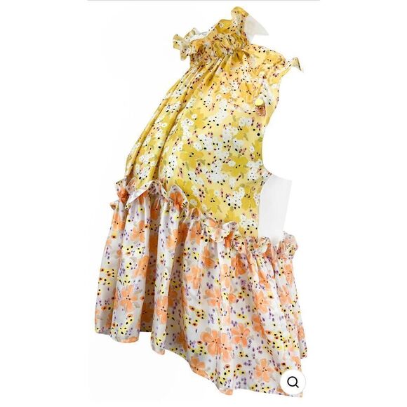 BRØGGER Karo Floral-Print Silk-Twill Top NWOT Size Small - Picture 8 of 8